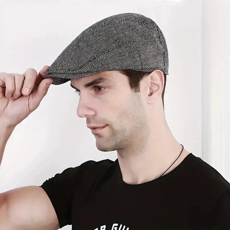 Béret à chevrons rétro