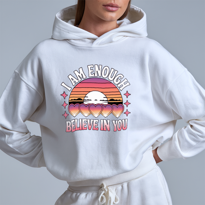 Sunset Hearts Glow Hoodie