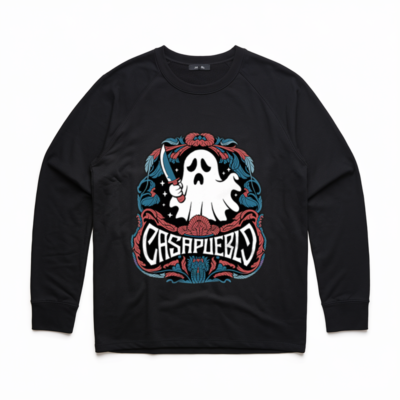 Ghostly Stencil Knife Sweatshirt
