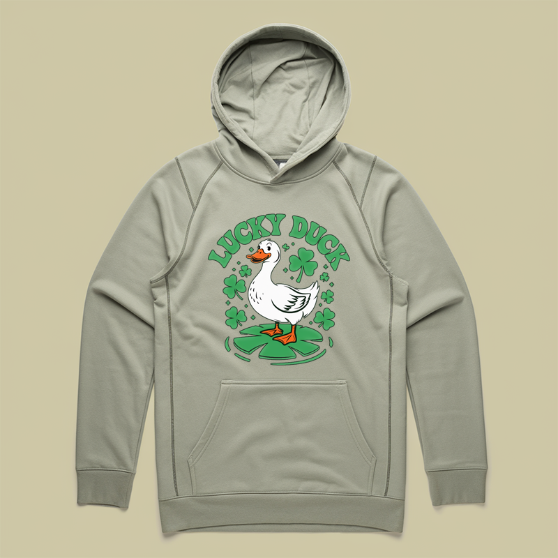 Whimsical Lucky Duck Hoodie