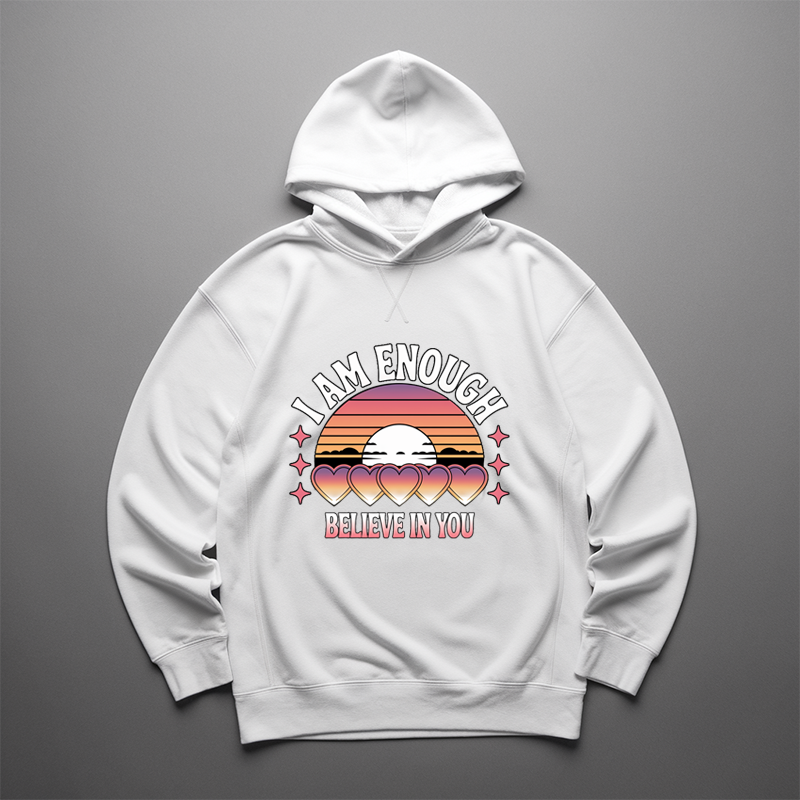 Sunset Hearts Glow Hoodie