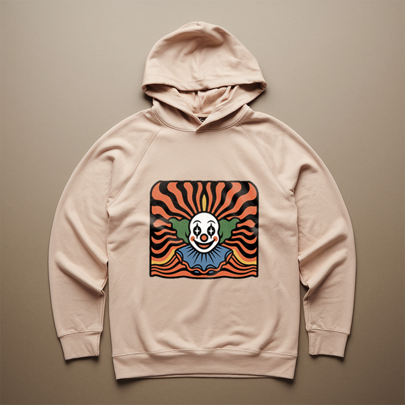 Psychedelic Clown Waves Hoodie