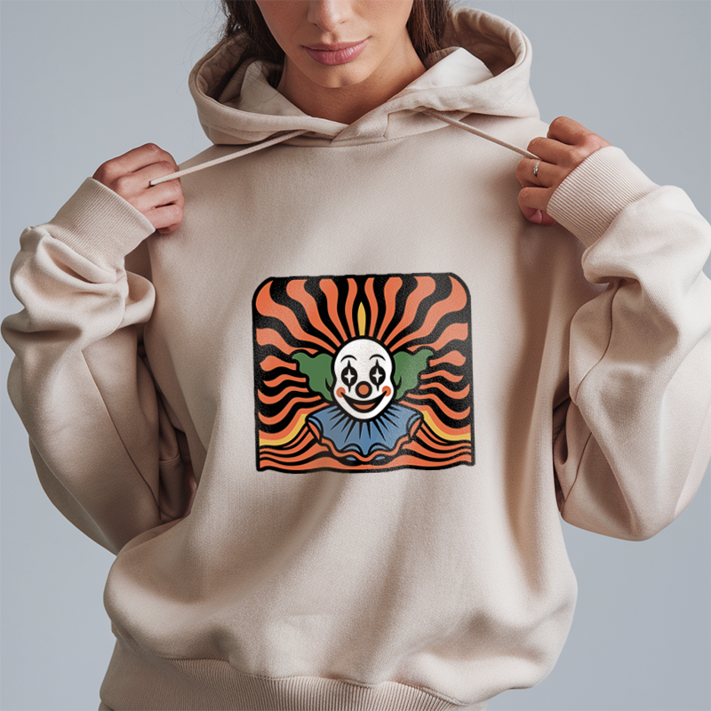 Psychedelic Clown Waves Hoodie