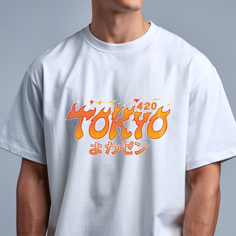 Flaming Tokyo Nights Tee