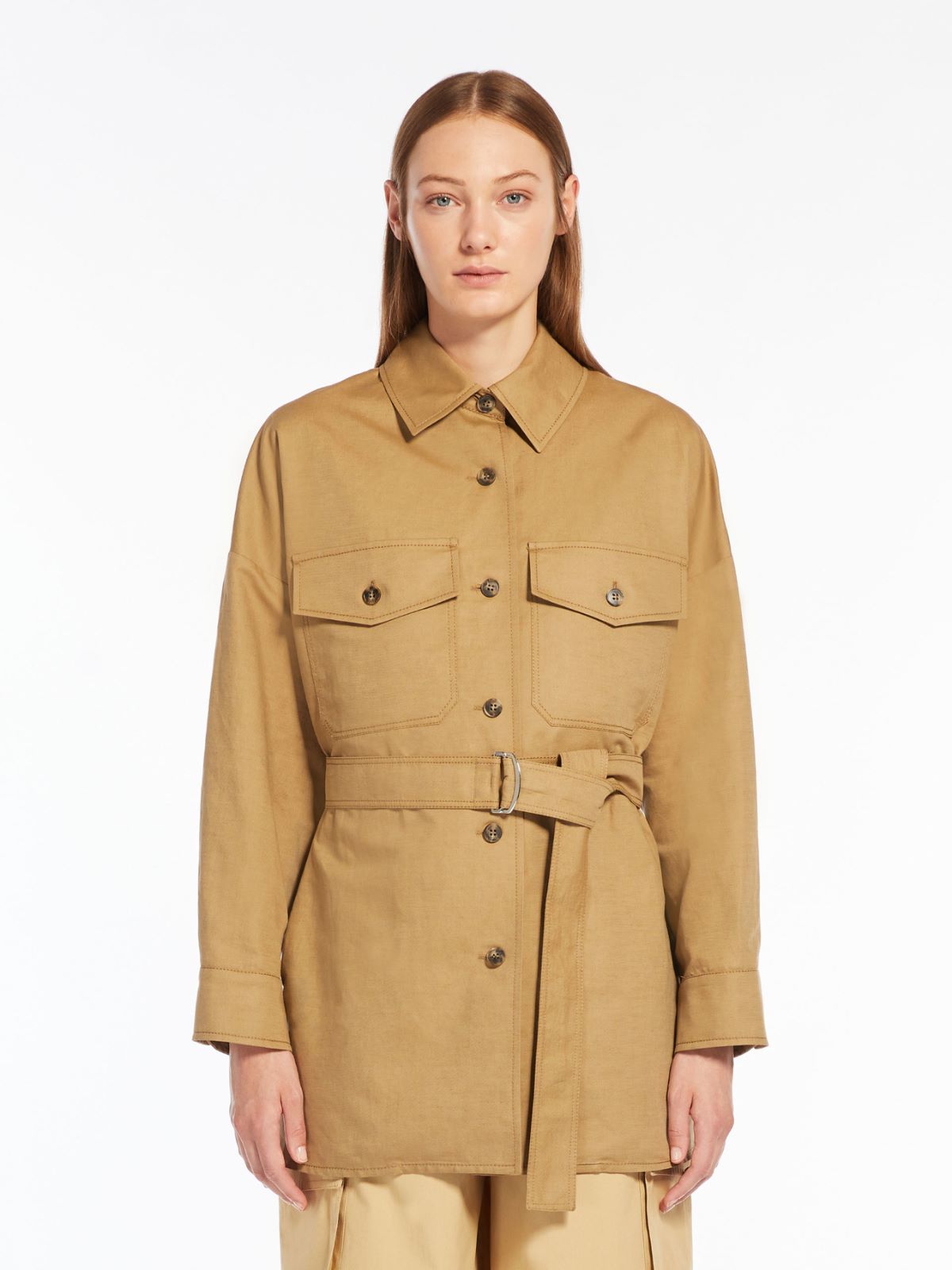 Giacca in stuoia di misto cotone