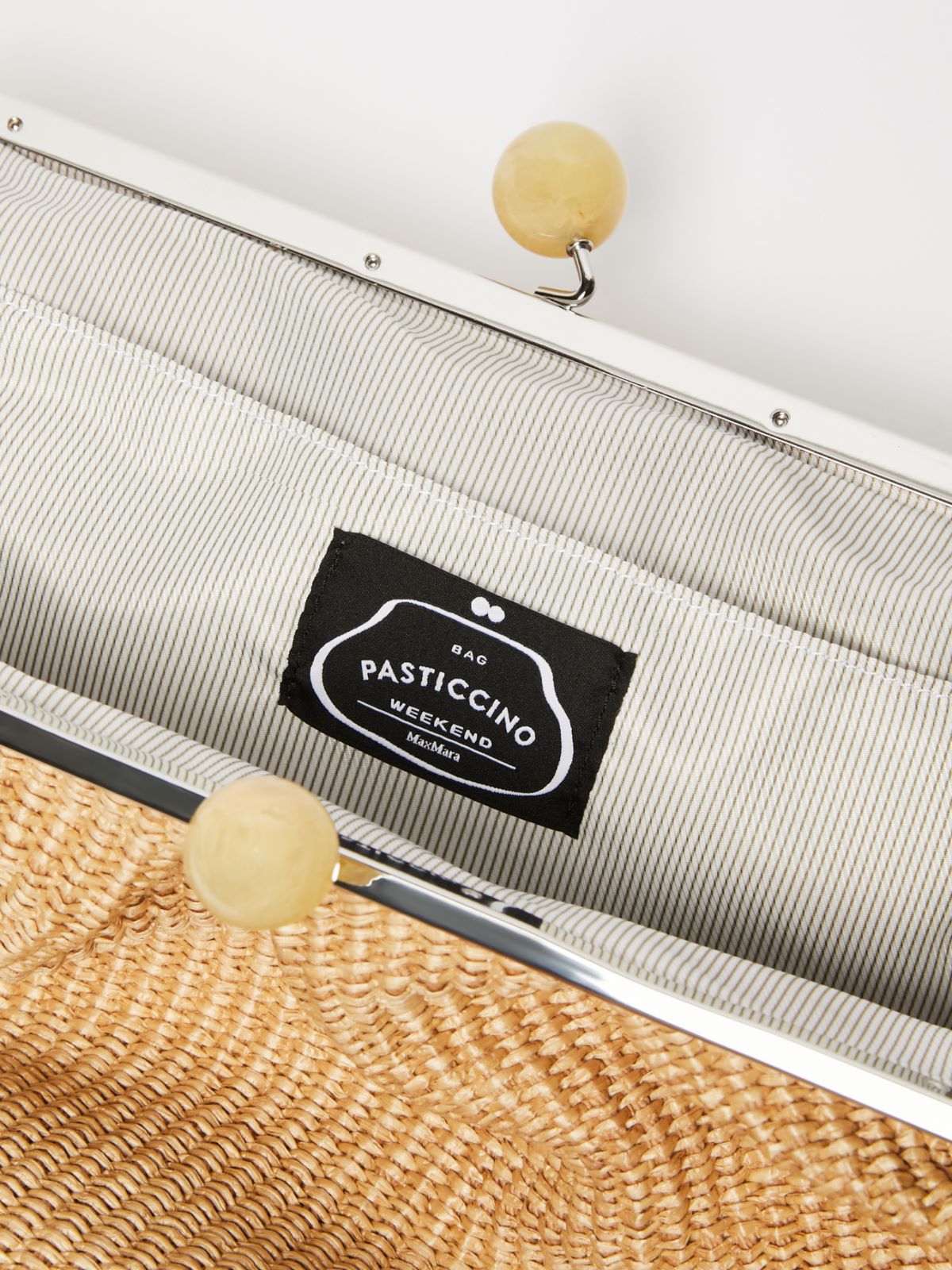 Pasticcino Bag Large effetto rafia