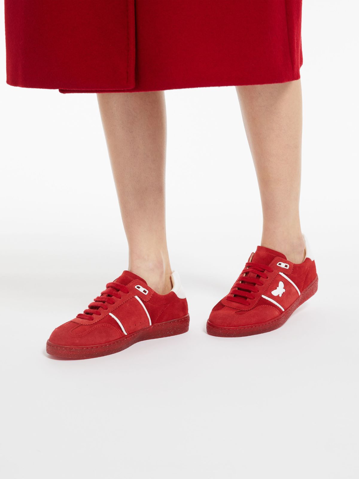 Sneaker low top in pelle