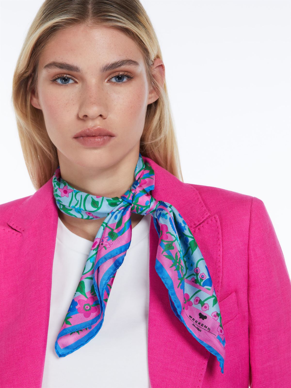Foulard in twill di seta