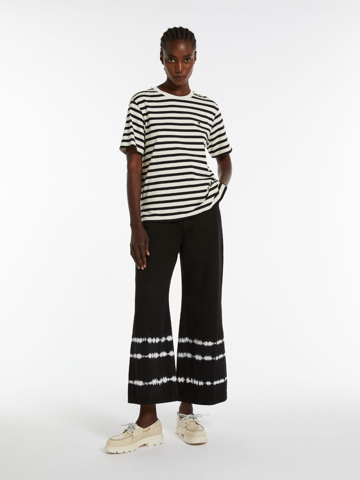 Pantalone in cotone tie & dye