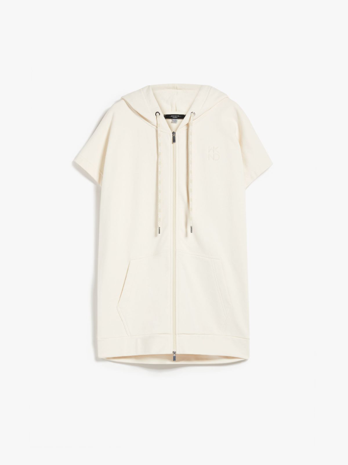 Felpa in cotone organico con cappuccio