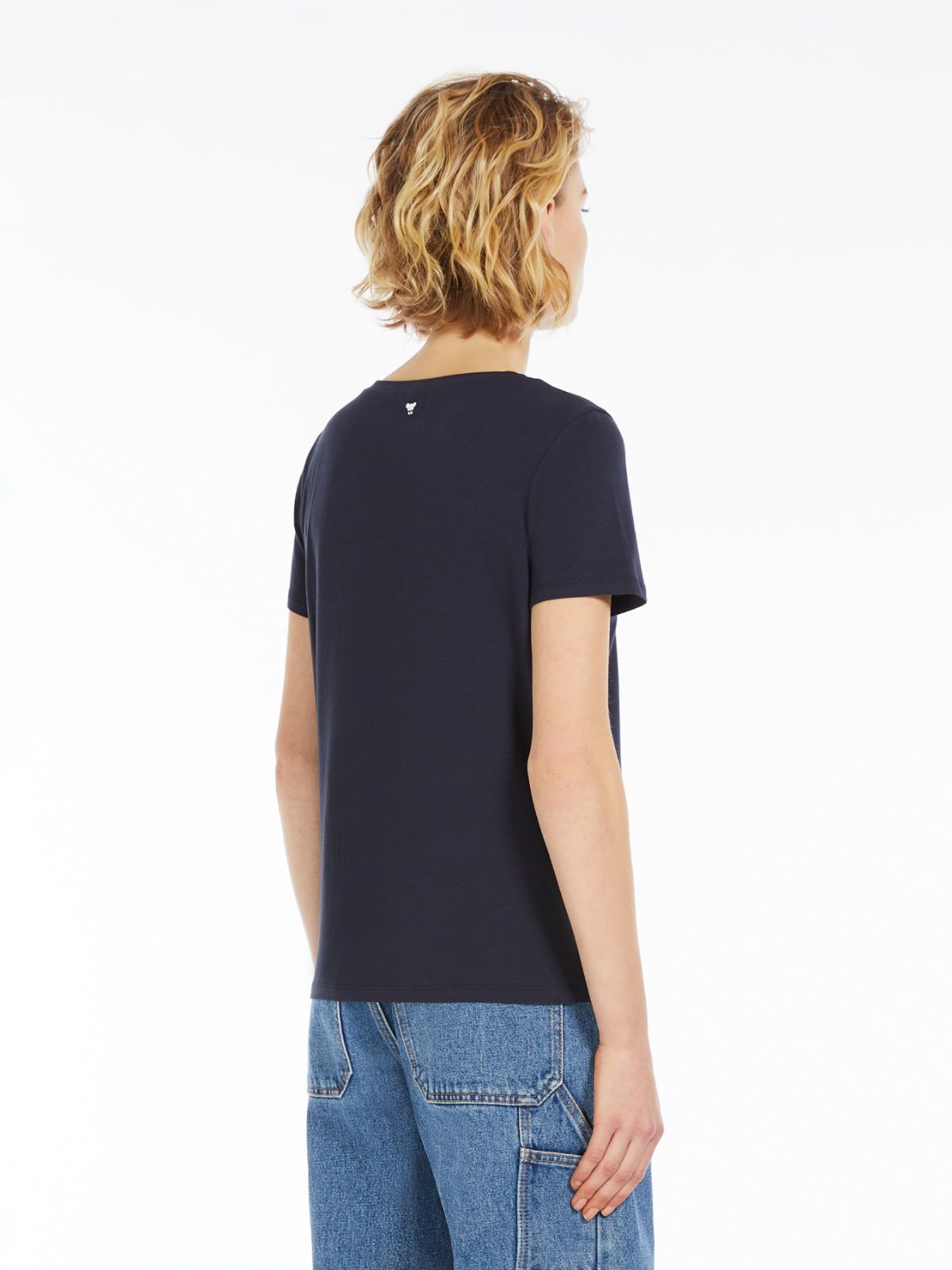 T-shirt dritta in cotone organico