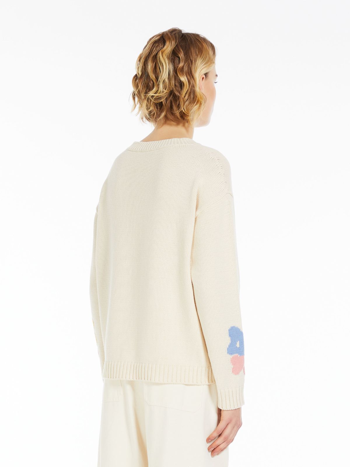 Maglia in cotone ad intarsio