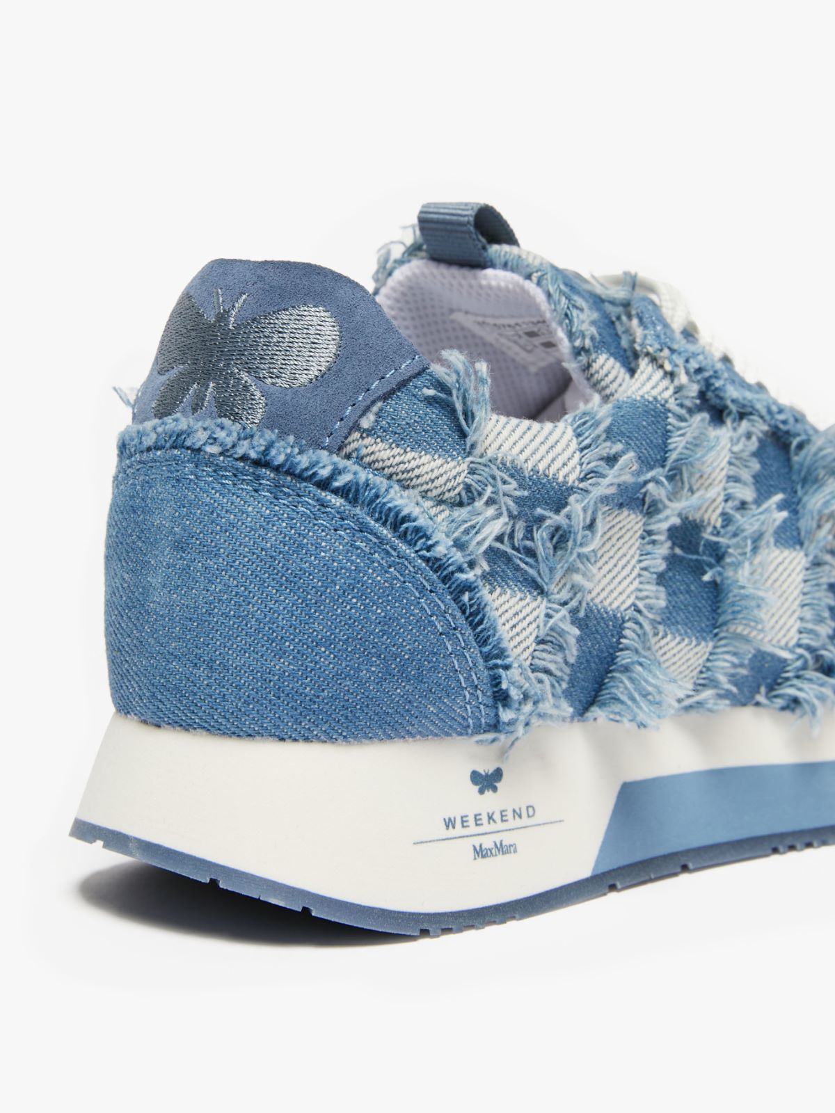 Sneaker in denim jacquard