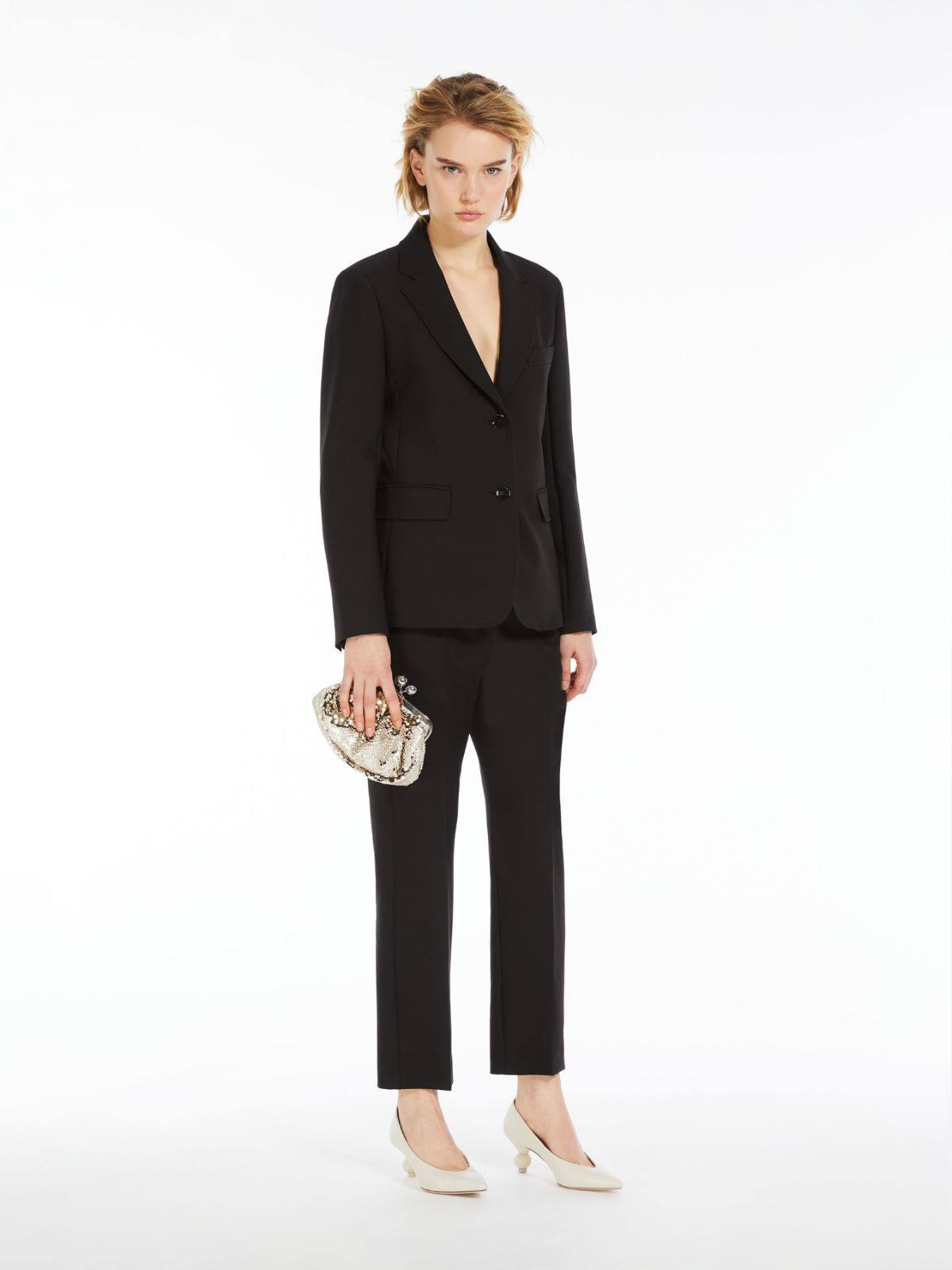 Blazer in tela di viscosa stretch