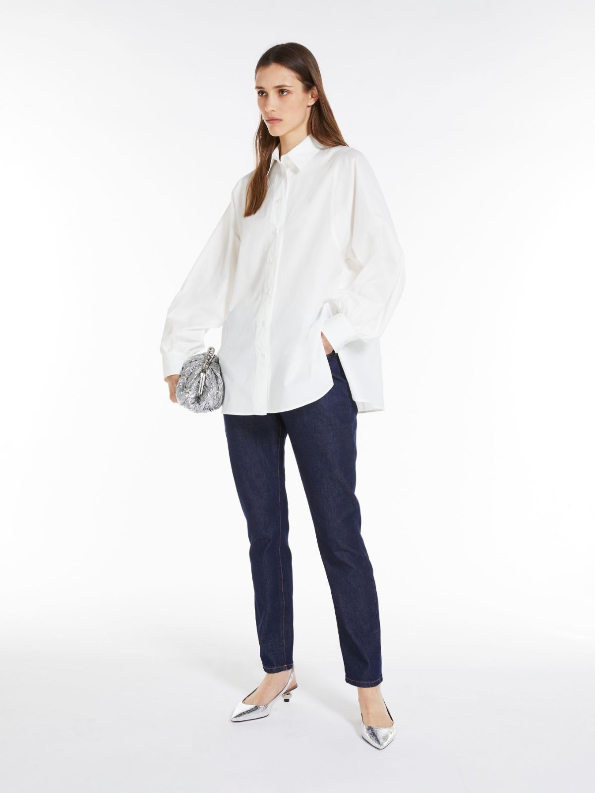 Camicia in cotone a righe