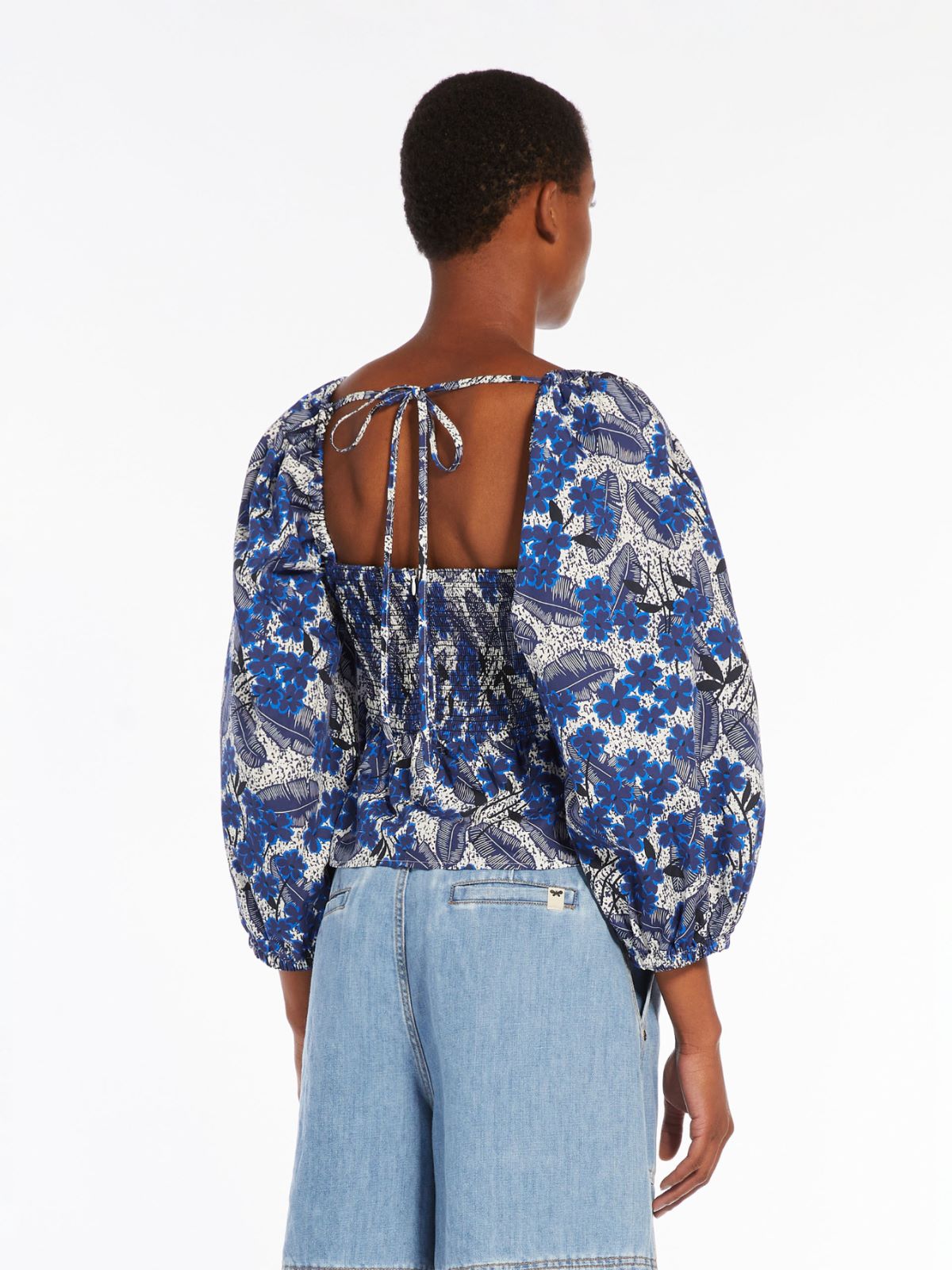 Top in popeline di cotone