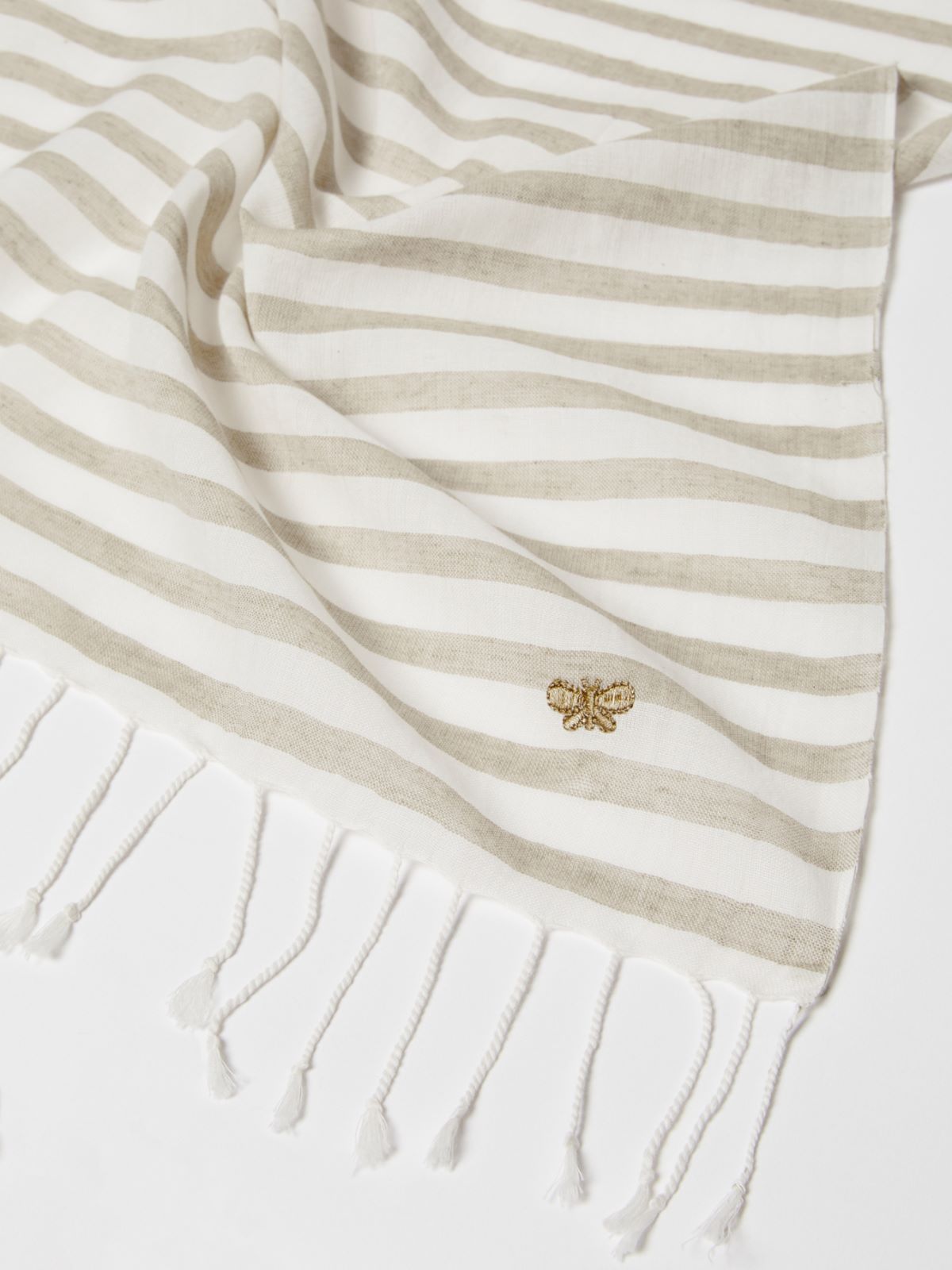 Stola in cotone tinto filo