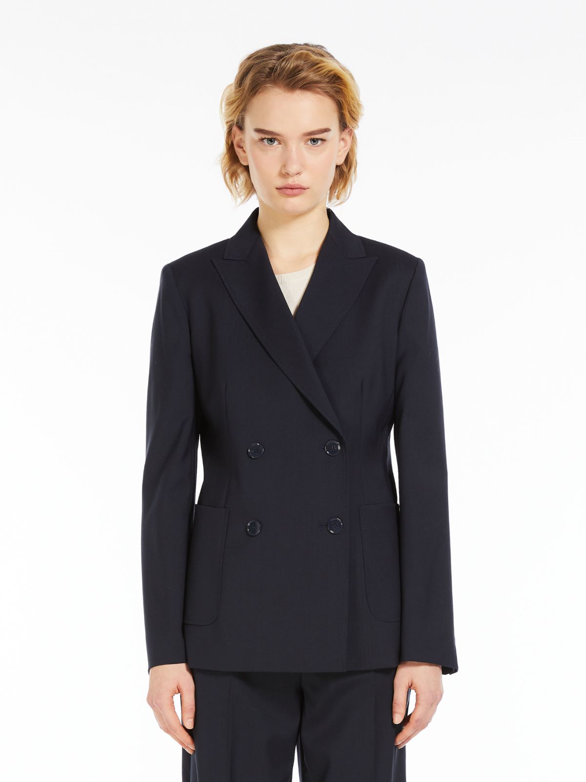 Blazer sartoriale in tela di lana