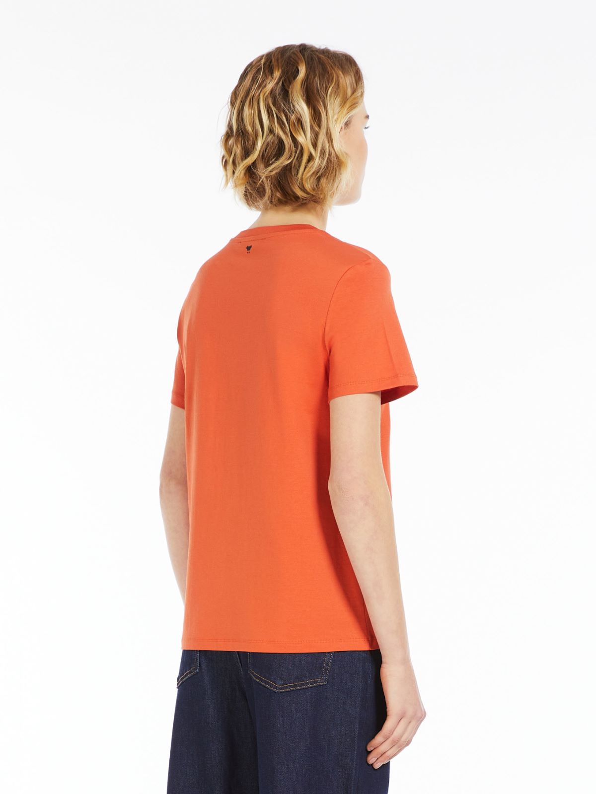 T-shirt in jersey con stampa