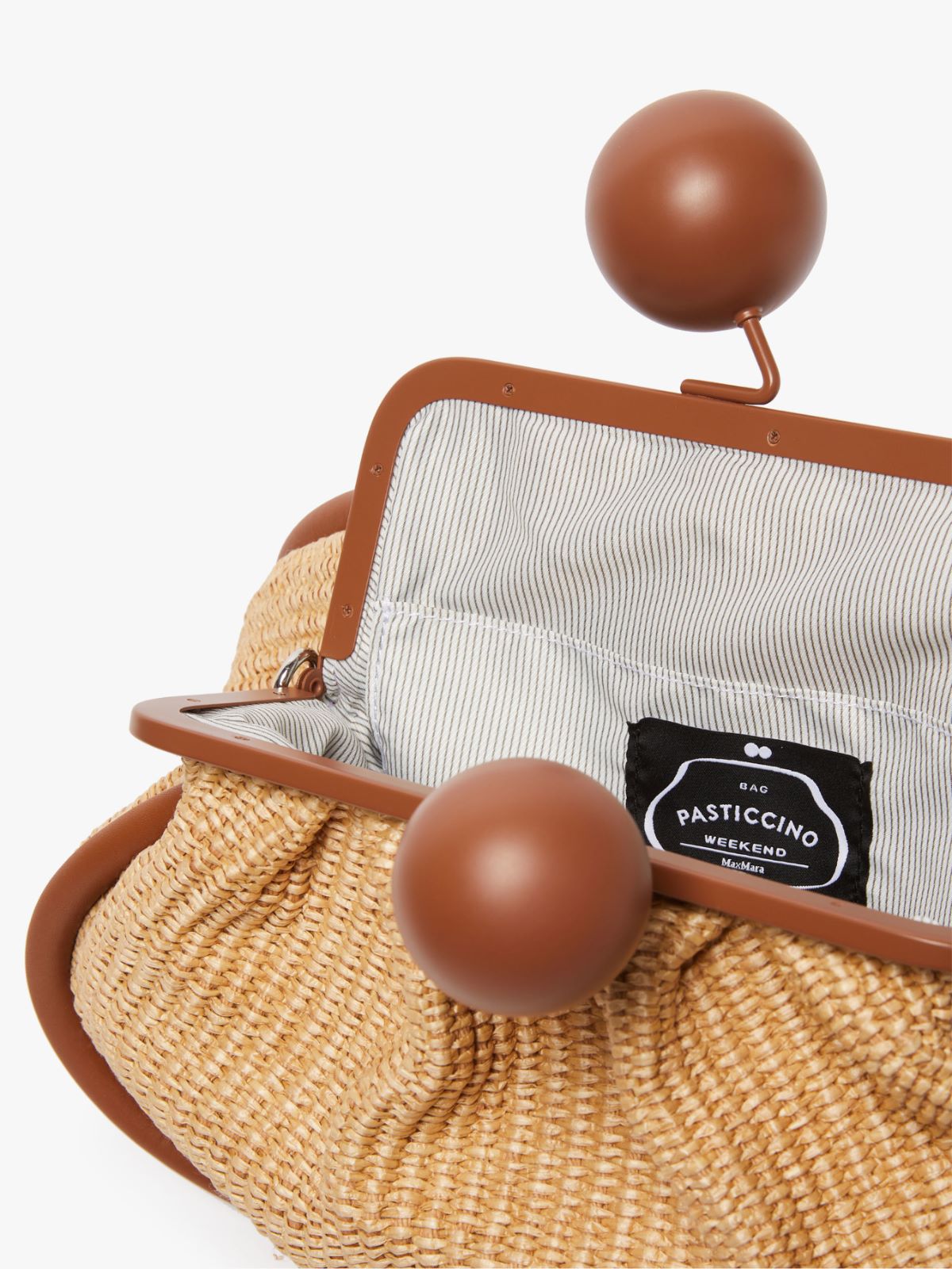 Pasticcino Bag Large effetto rafia