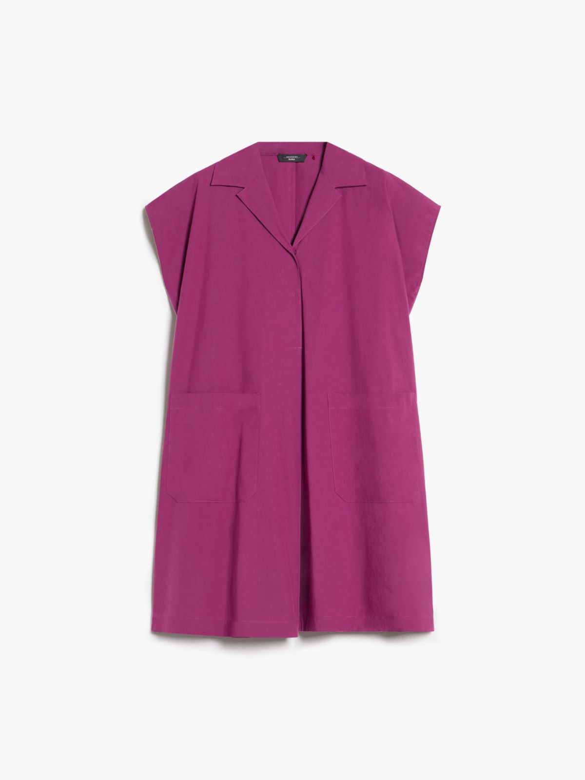 Abito corto in popeline di cotone