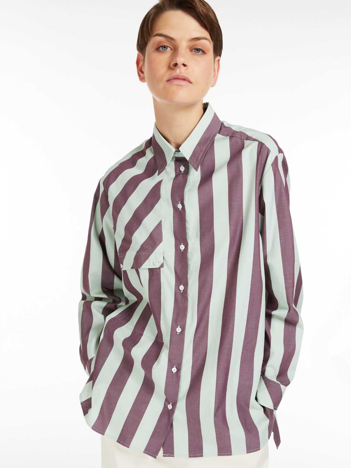 Casacca in popeline di cotone