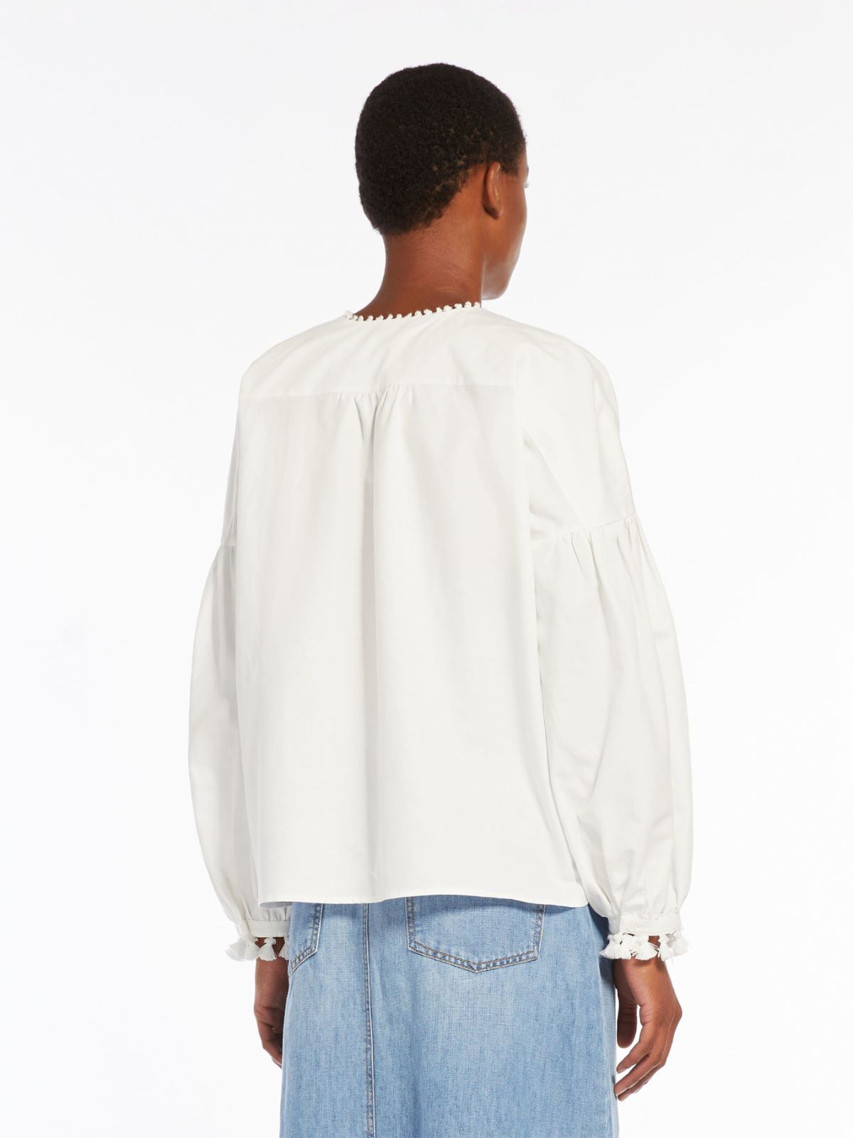 Camicia morbida in cotone e lino