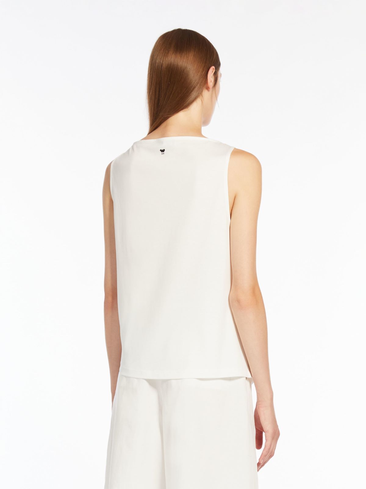 Top in jersey di cotone