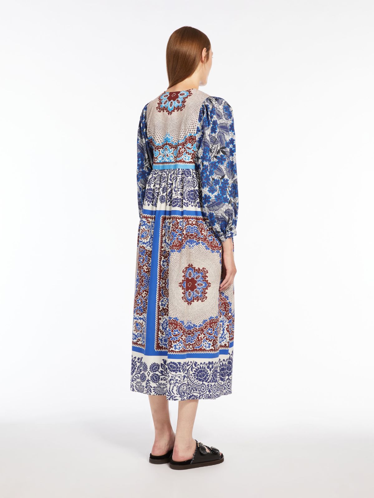 Abito in popeline stampato