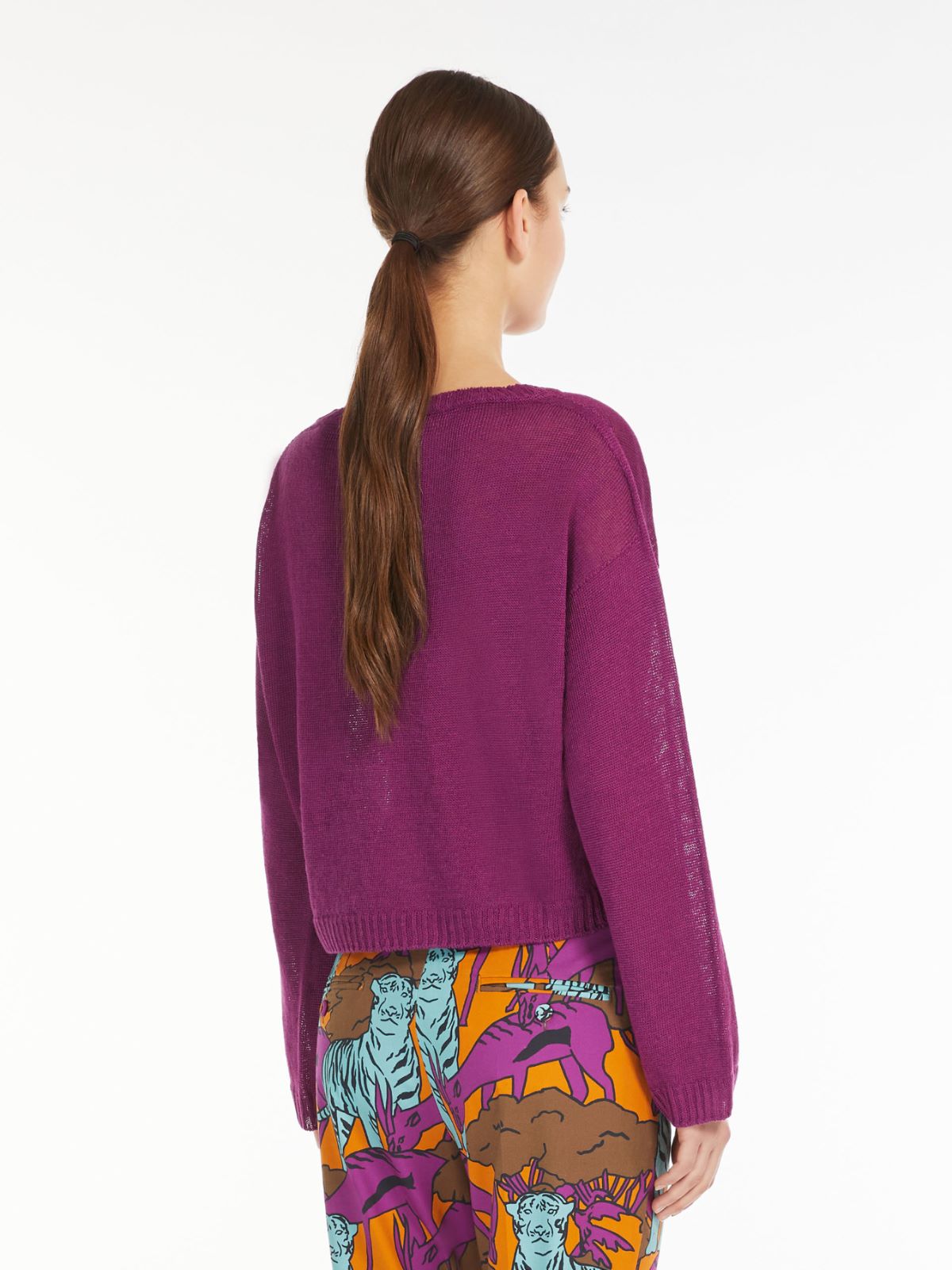 Maglia in filato di lino