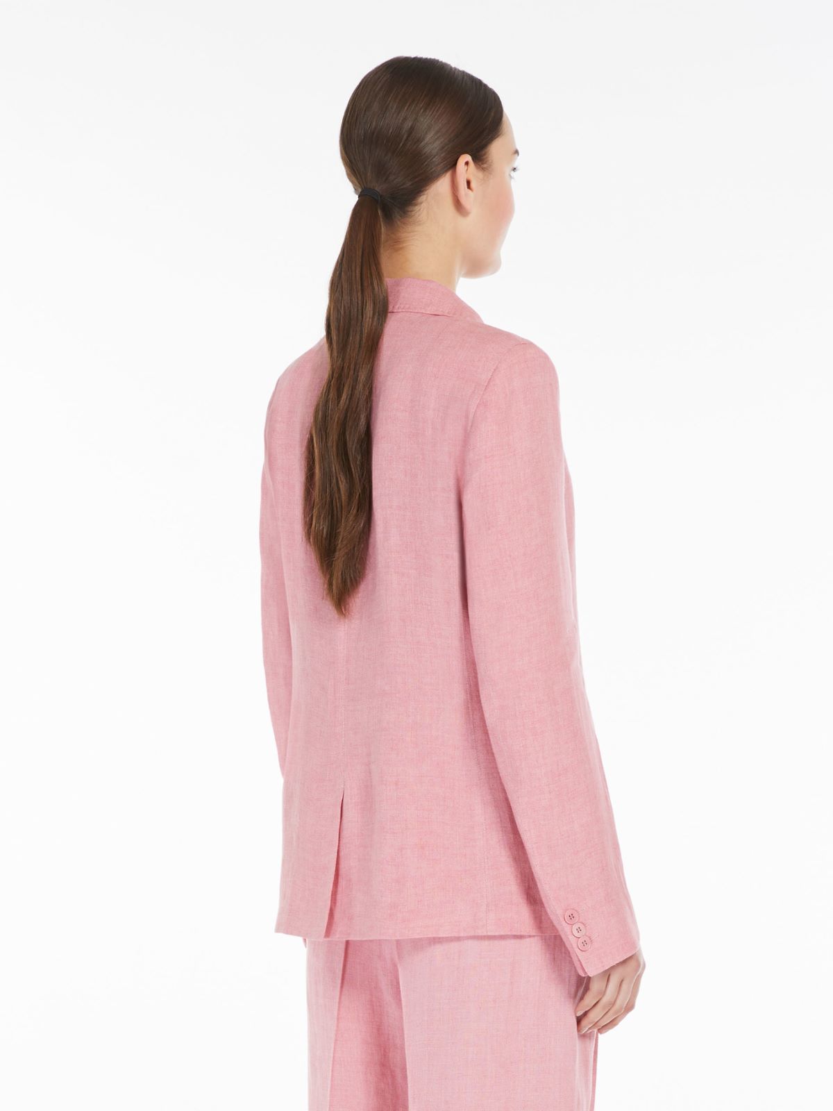 Blazer monopetto in lino