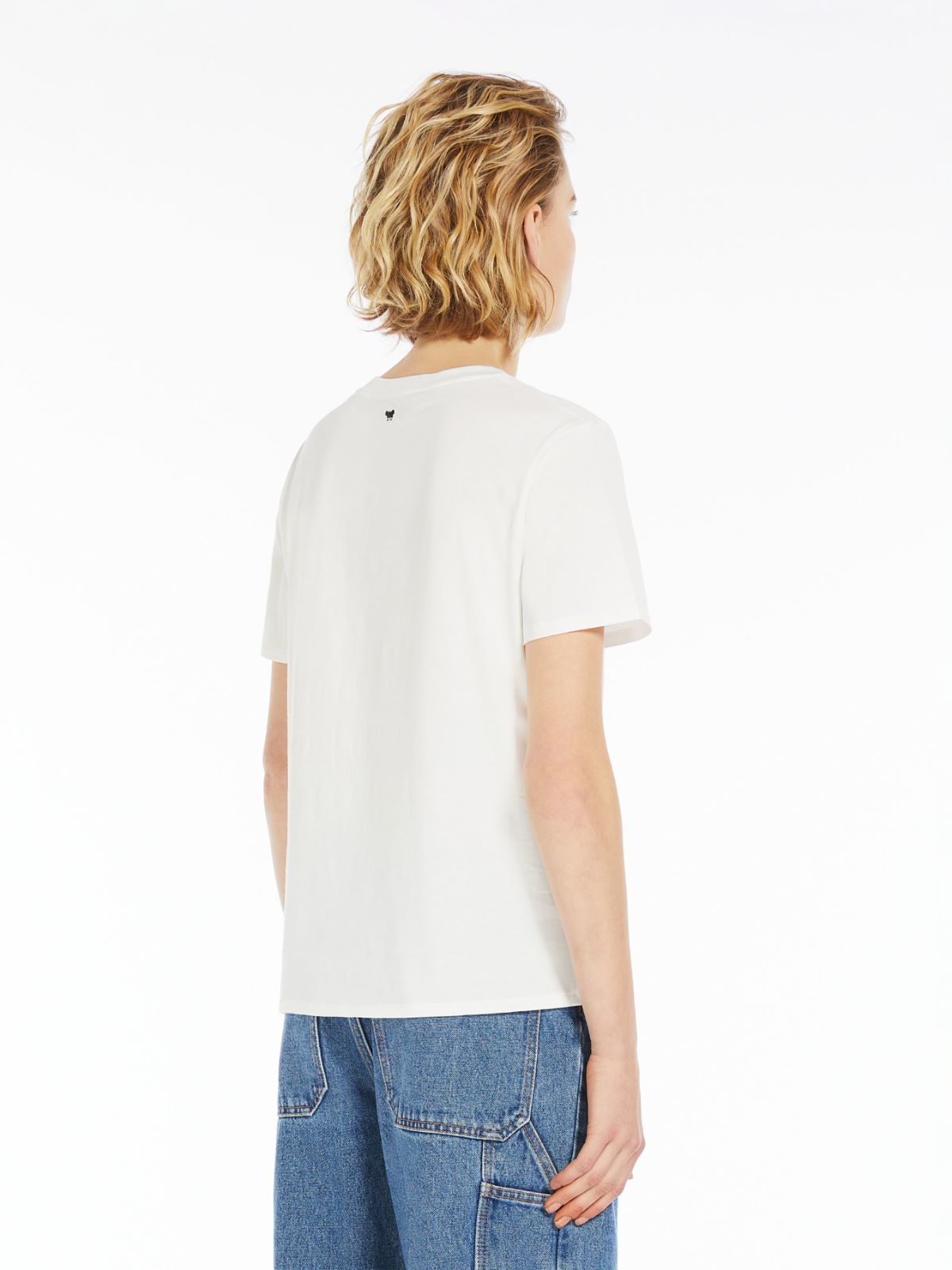 T-shirt in jersey con stampa