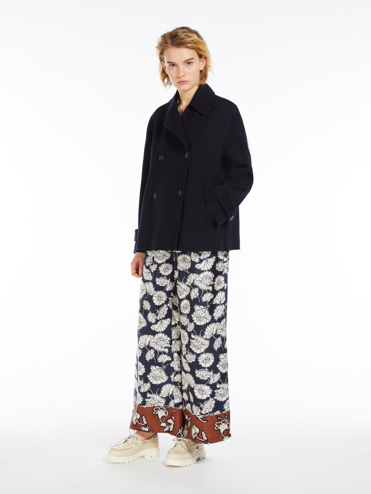 Caban doppiopetto in lana