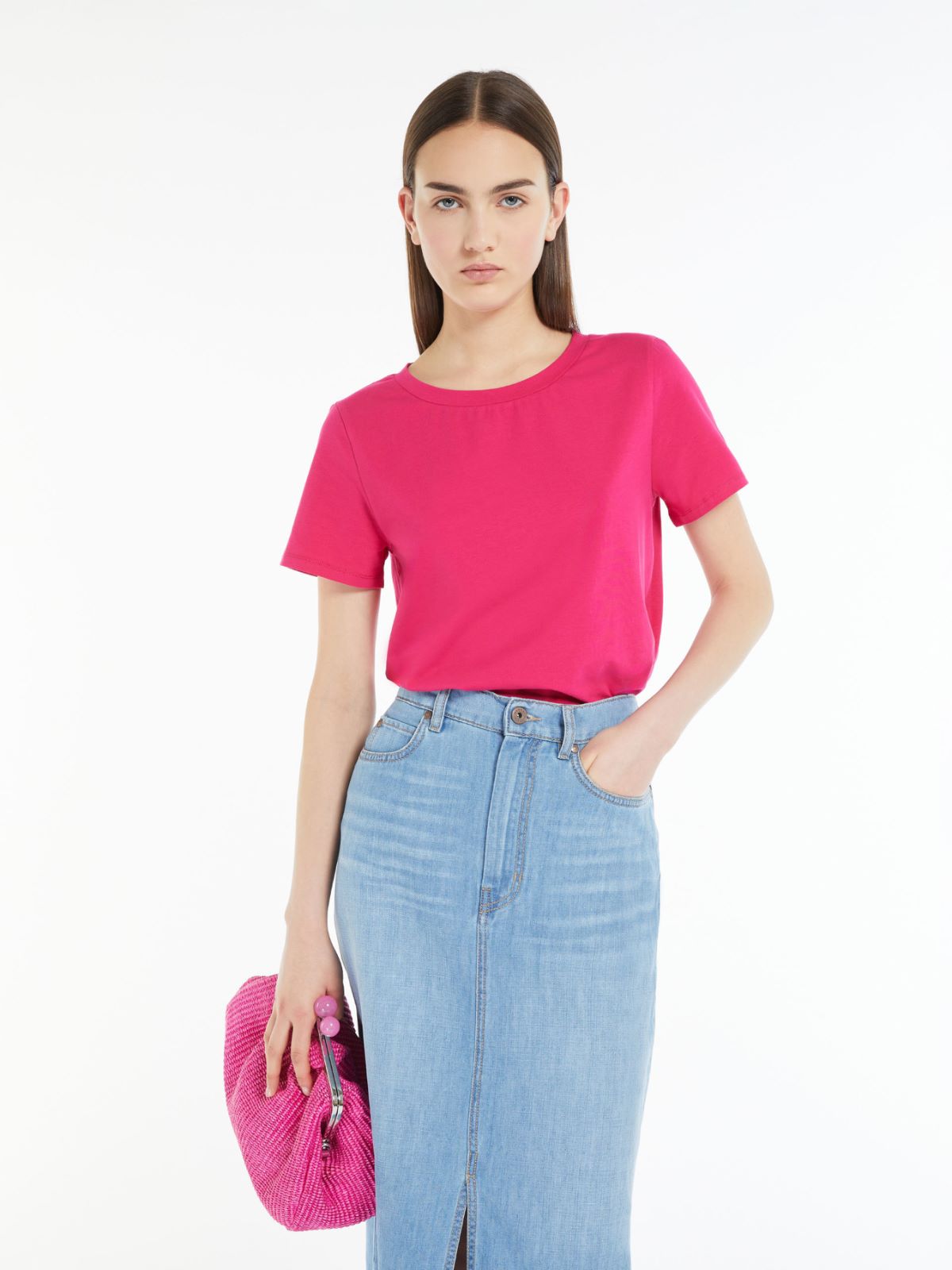 T-shirt in jersey di cotone organico