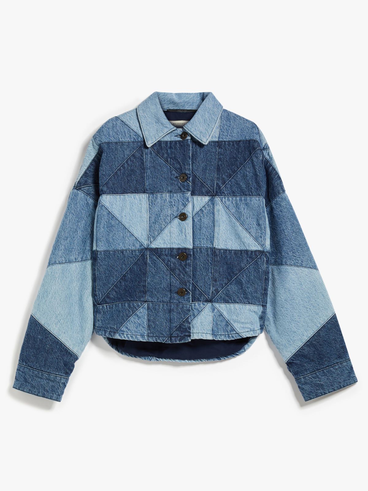 Giubbotto in denim patchwork