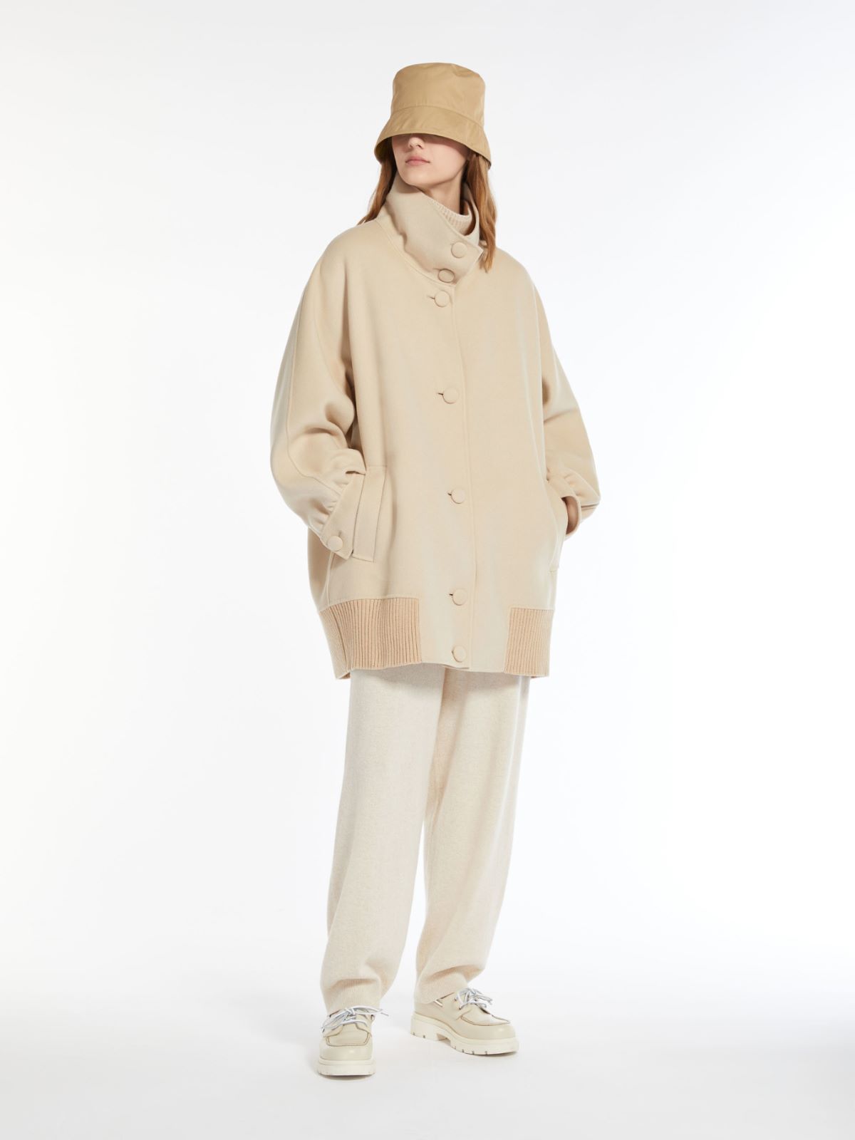 Bomber in lana double