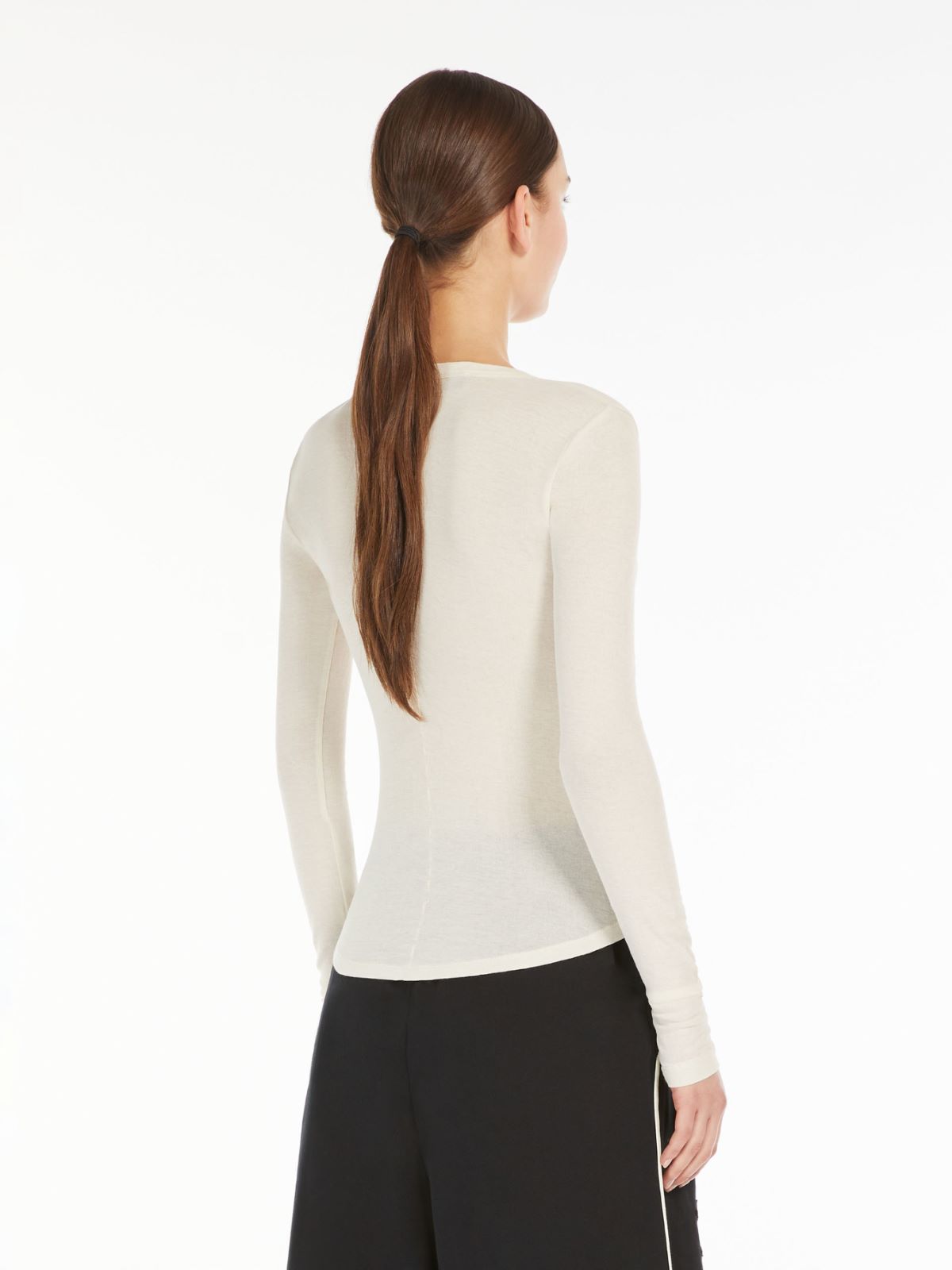 T-shirt in jersey crêpe di cotone