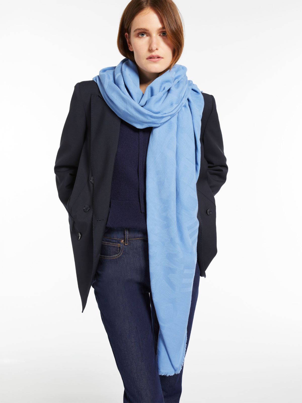 Stola in cotone jacquard