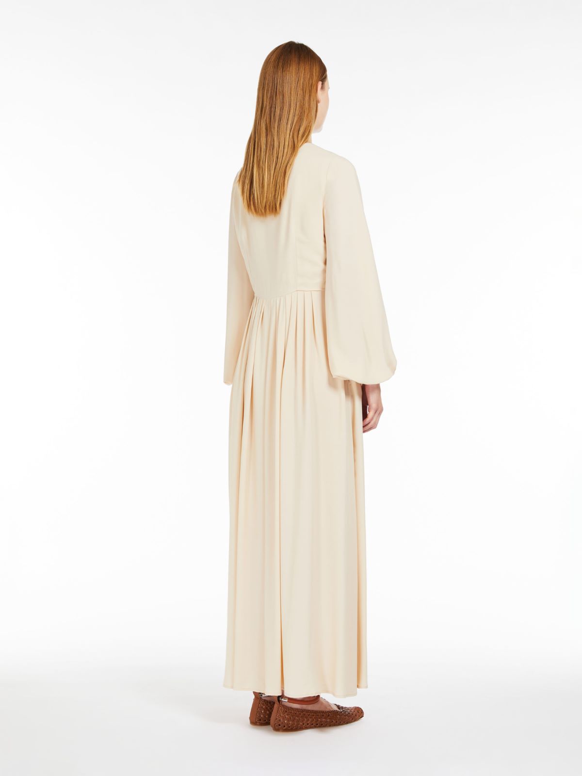 Abito fluido in mista seta