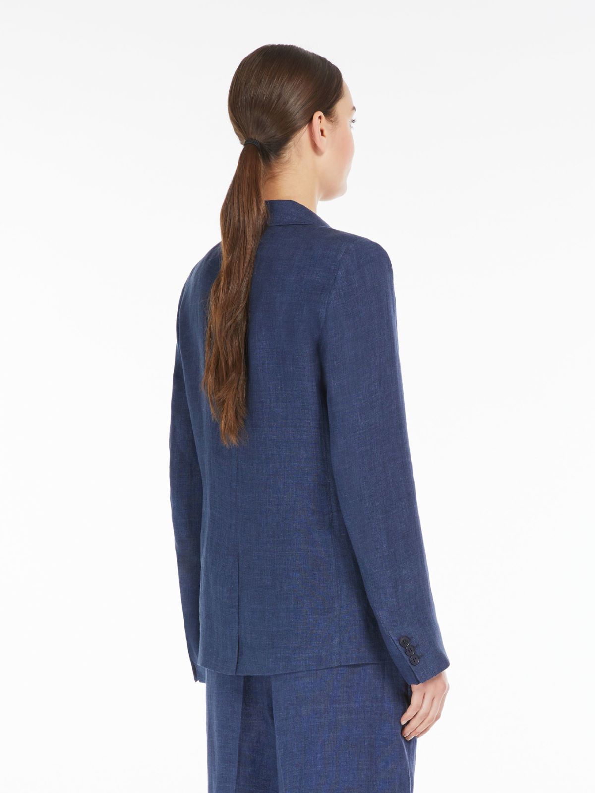 Blazer monopetto in lino