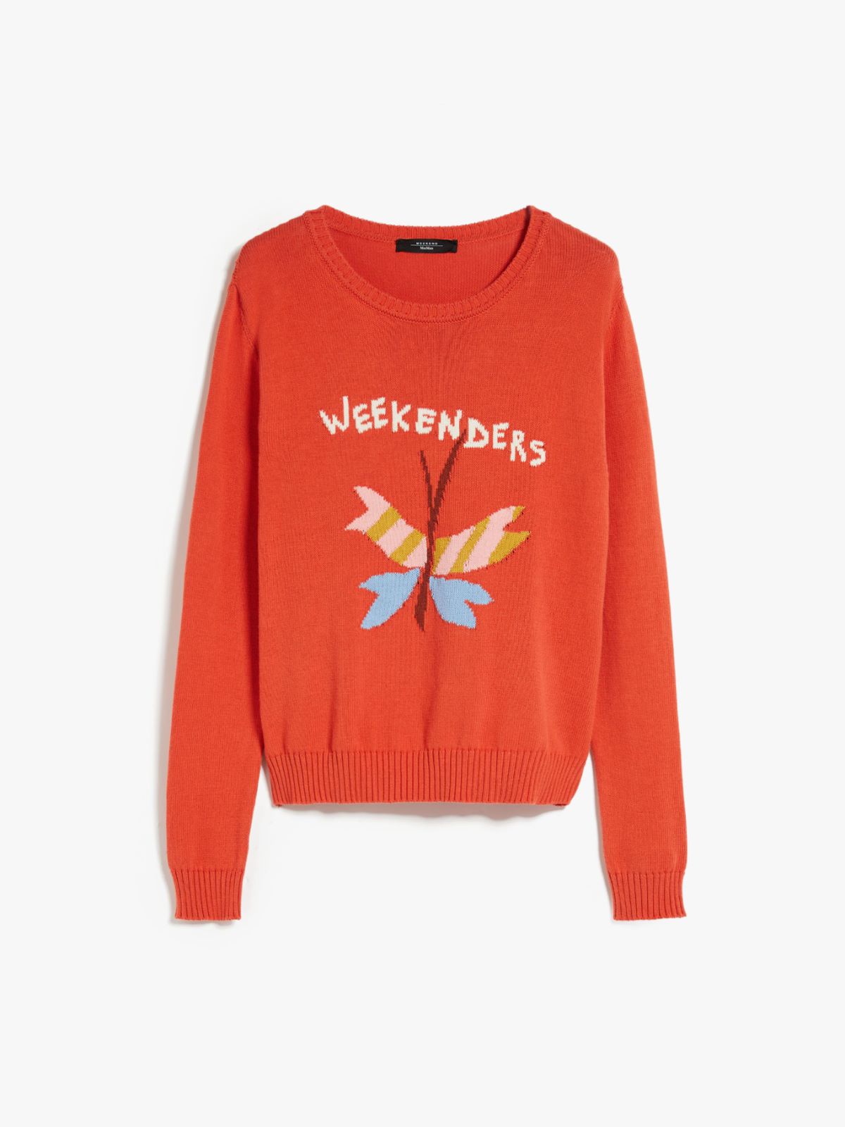 Maglia in cotone con intarsio