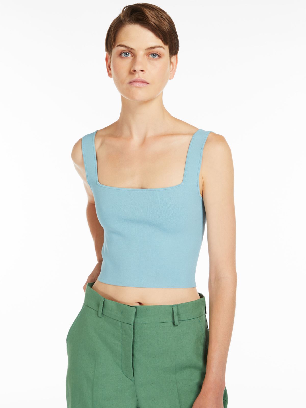 Canotta in filato di viscosa