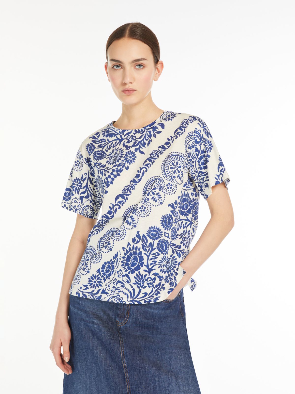 T-shirt in jersey di cotone organico