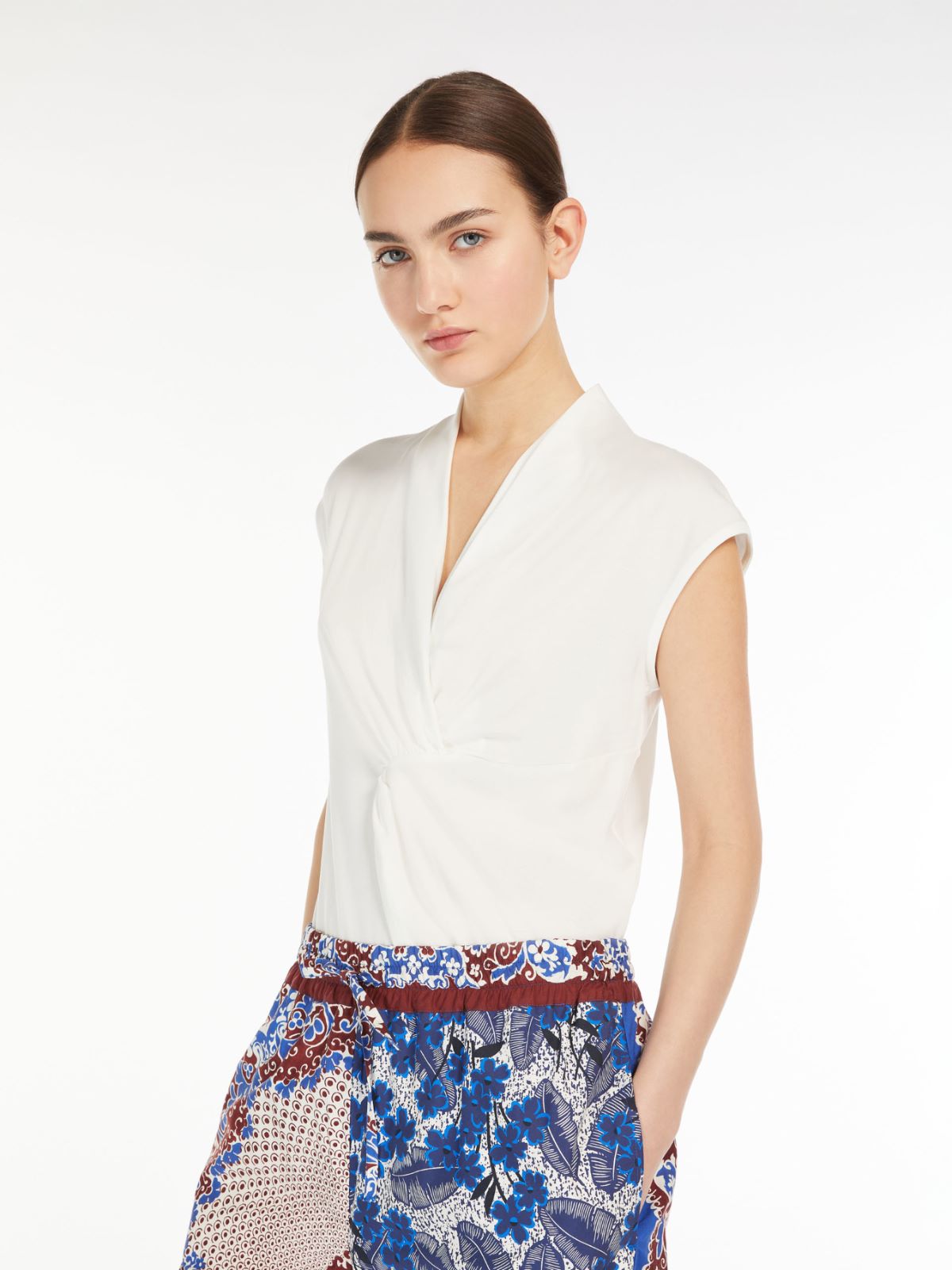 Top in jersey di lyocell