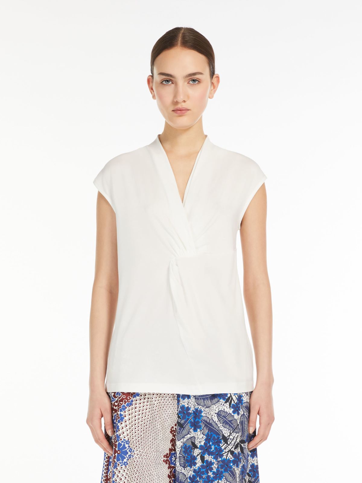 Top in jersey di lyocell