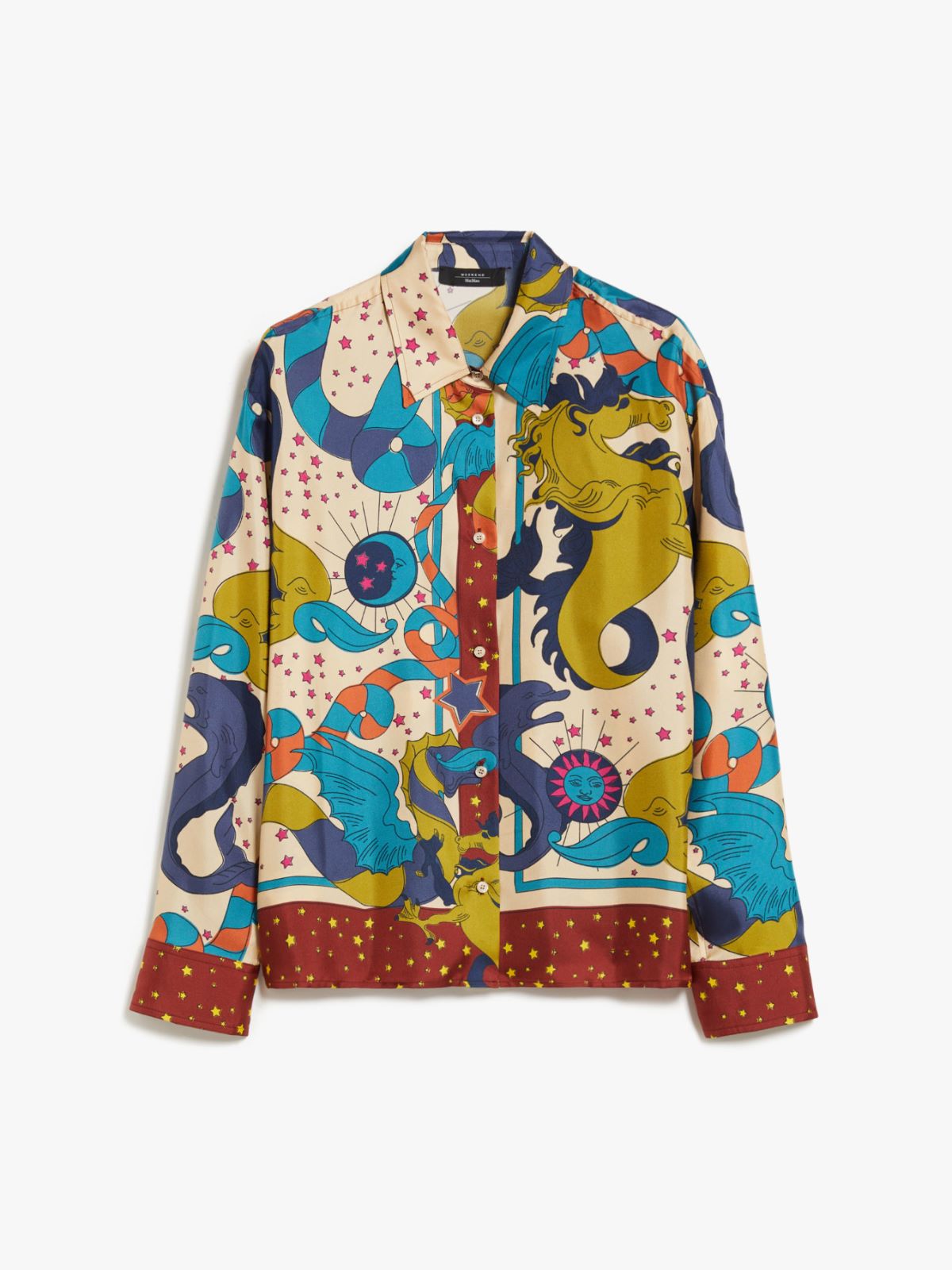 Camicia in seta stampata