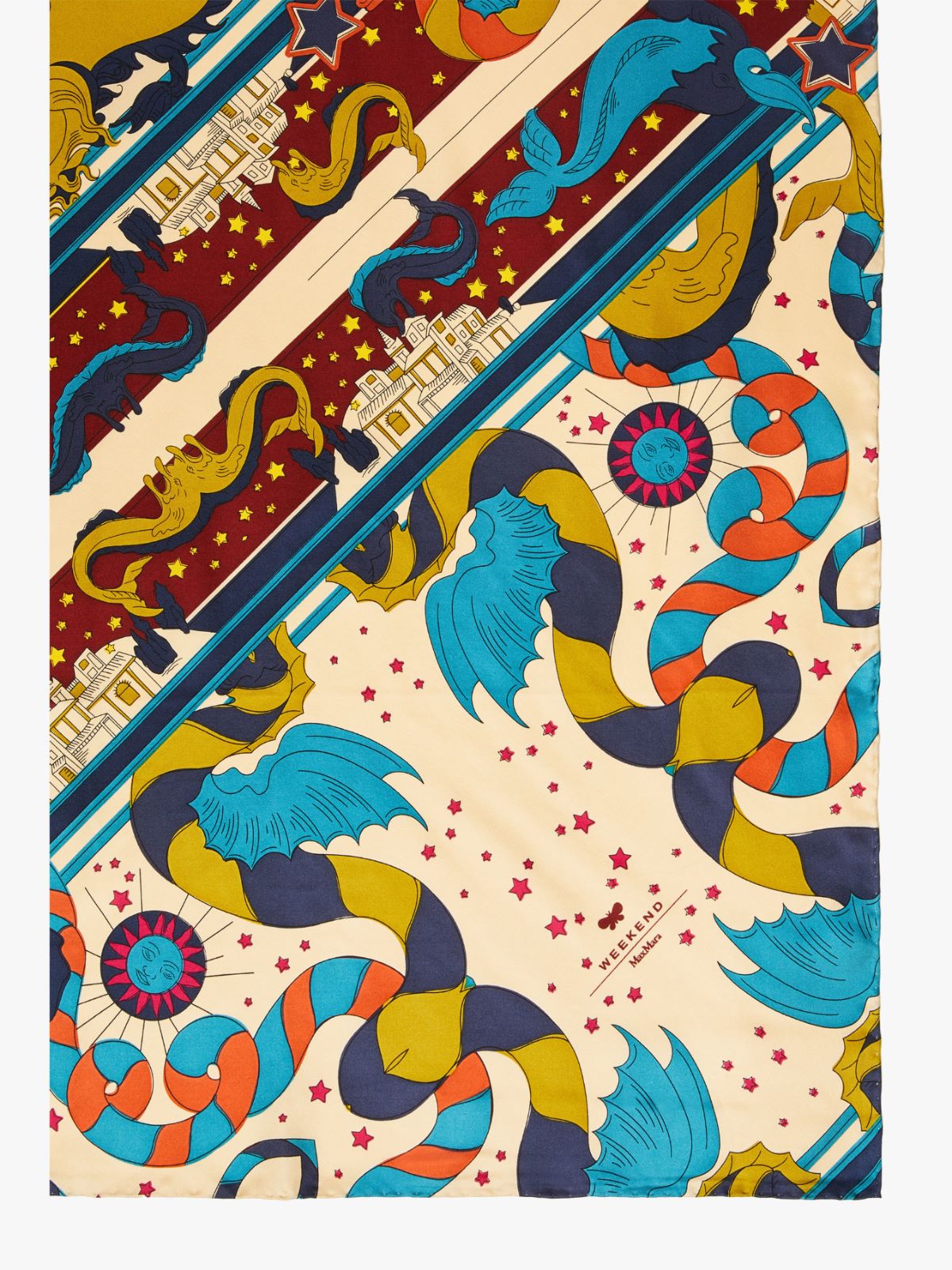 Scialle in twill di seta