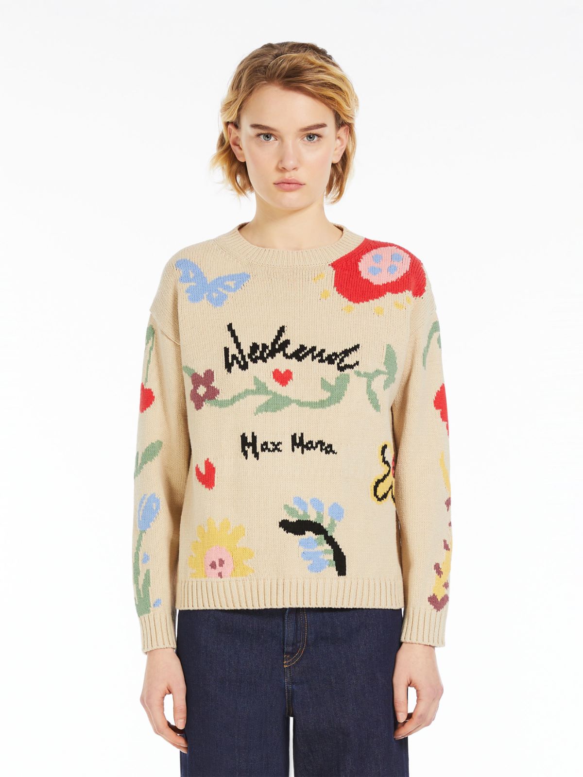 Maglia in cotone ad intarsio