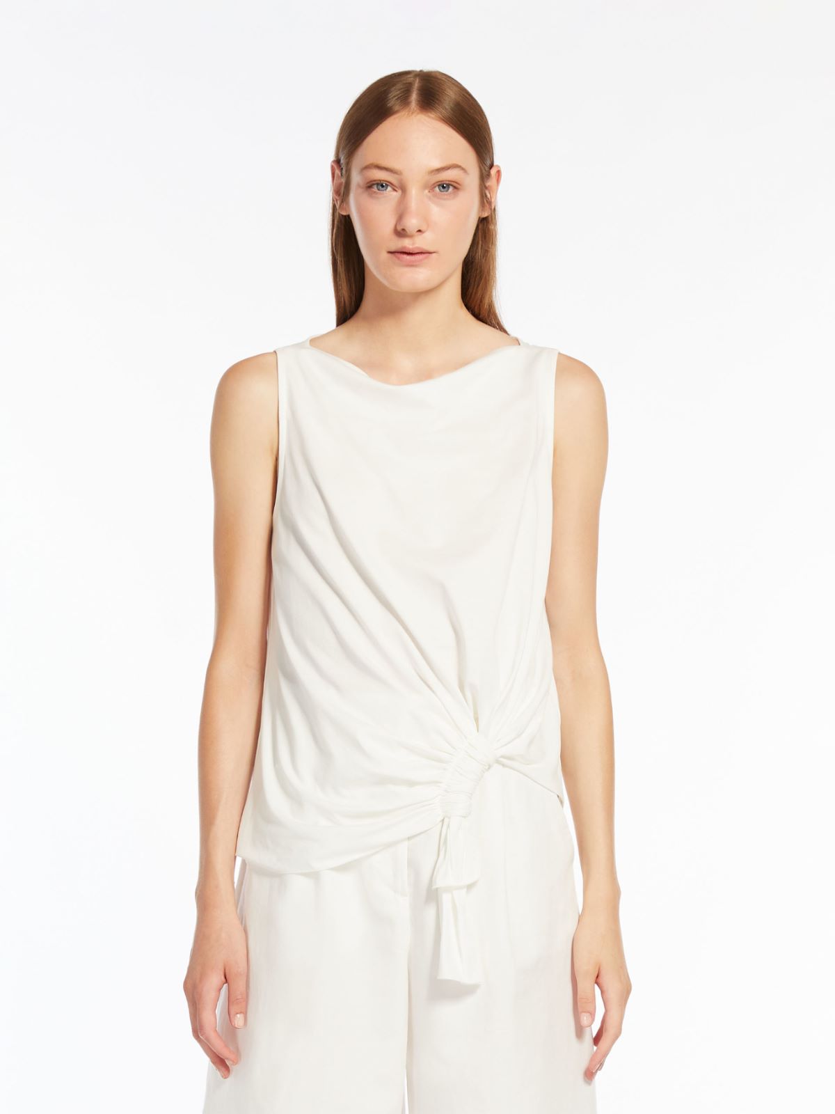 Top in jersey di cotone