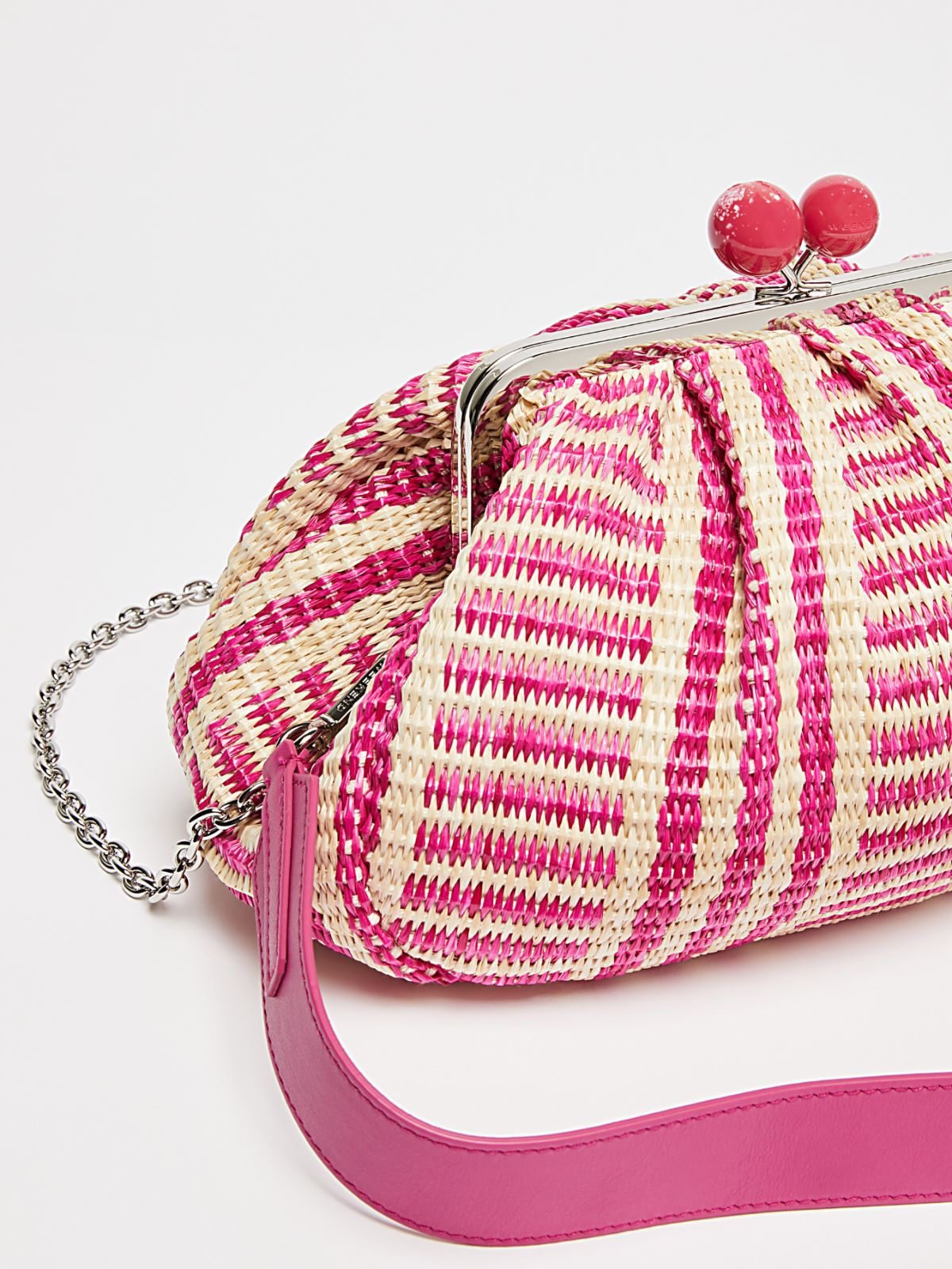 Pasticcino Bag Medium effetto rafia jacquard